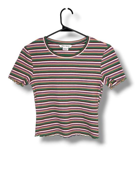 Urban Revivo Tops - Urban Revivo Striped Ribbed Baby Tee Small